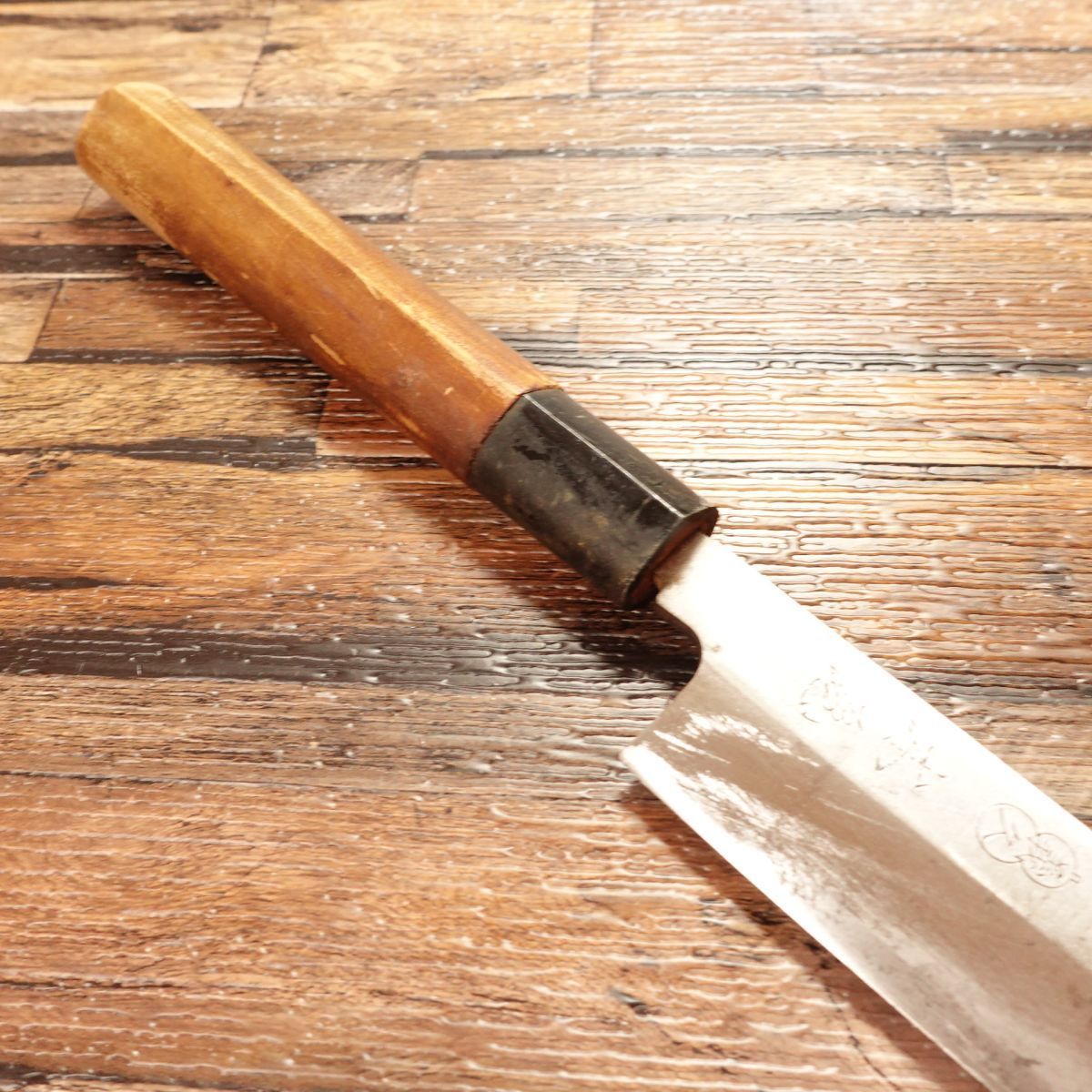 木屋 柳刃包丁 研ぎ済 木屋義久 ひょうたんロゴ 刺身包丁 240mm - メルカリ