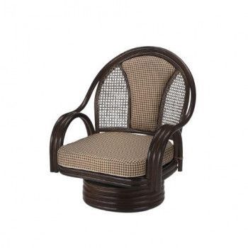 今枝商店 Romantic Rattan 籐ラウンドチェア 回転座椅子 ミドルタイプ S532B