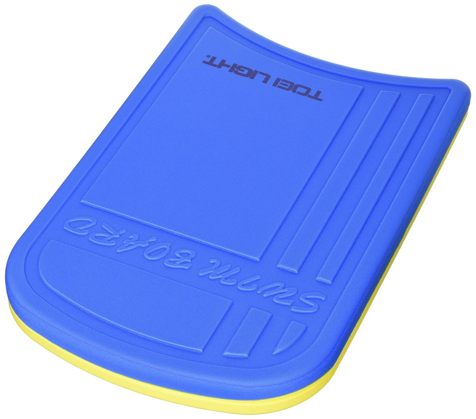 新生活応援SALE TOEI LIGHT(トーエイライト) スイミングボード 青/黄 B7894B ビート板 練習用 表面スキン層により強度アップ 裏面スリット採用