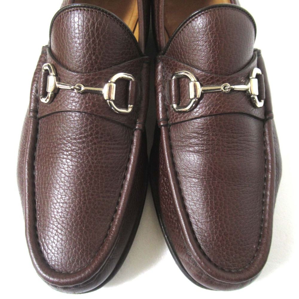 美品 GUCCI グッチ レザー ホースビット ローファー シューズ 367762