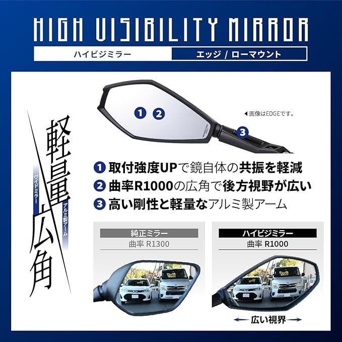 おフー様購入専用 デイトナ(Daytona) バイク ミラー 10mm 正ネジ 耐振 広角 新保安