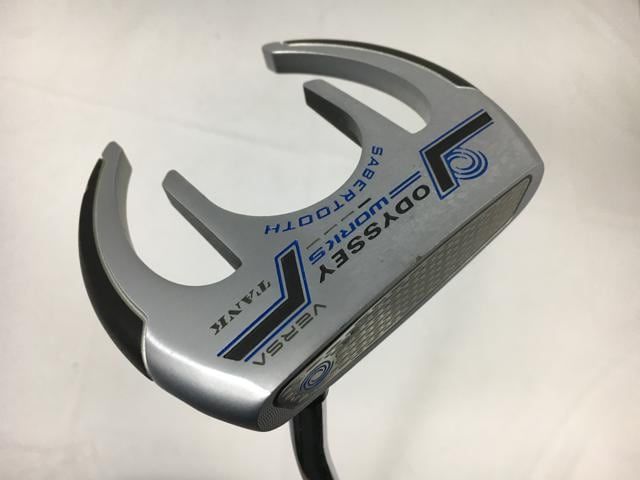 お買い得品！【中古ゴルフクラブ】オデッセイ WORKS VERSA TANK(ワークス バーサ タンク) セイバートゥース パター オリジナルスチール パター【14日間返品OK】