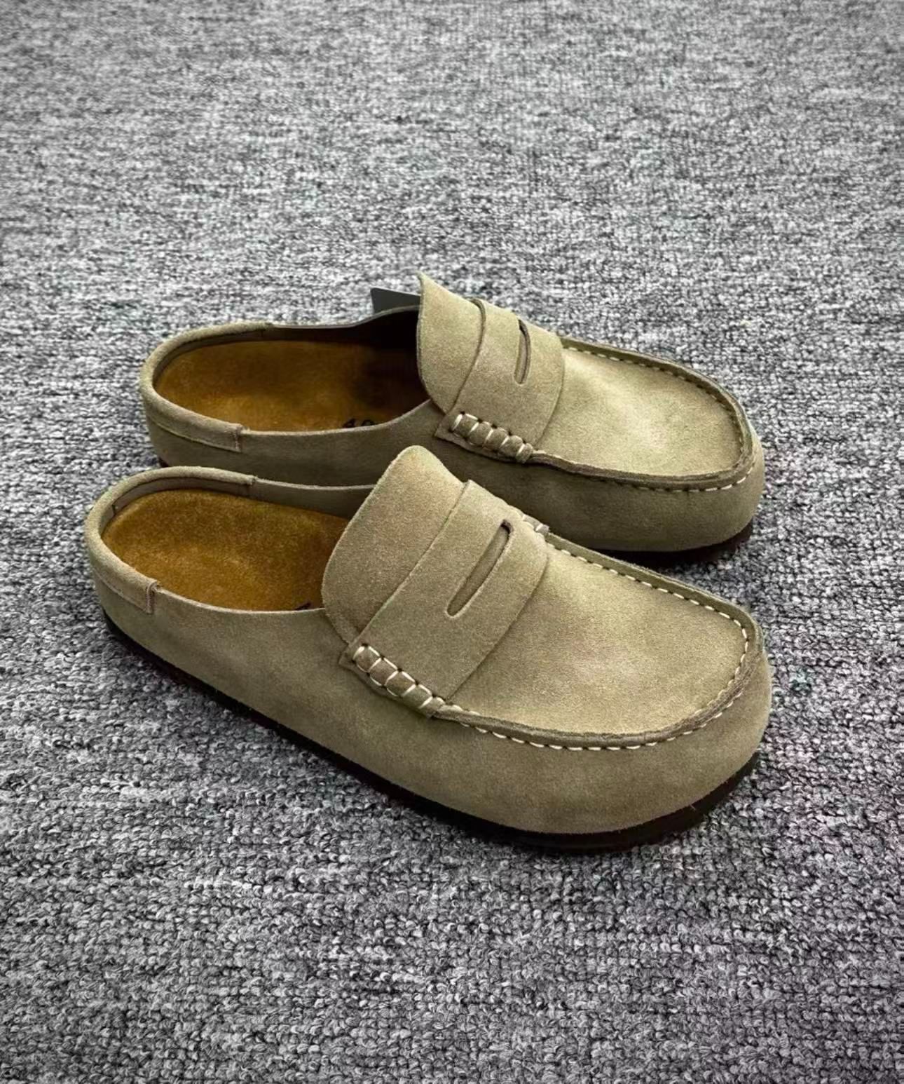  Naples Wrapped ネープルズ ラップ スエードレザー - トープ ミュール サンダル ミュール