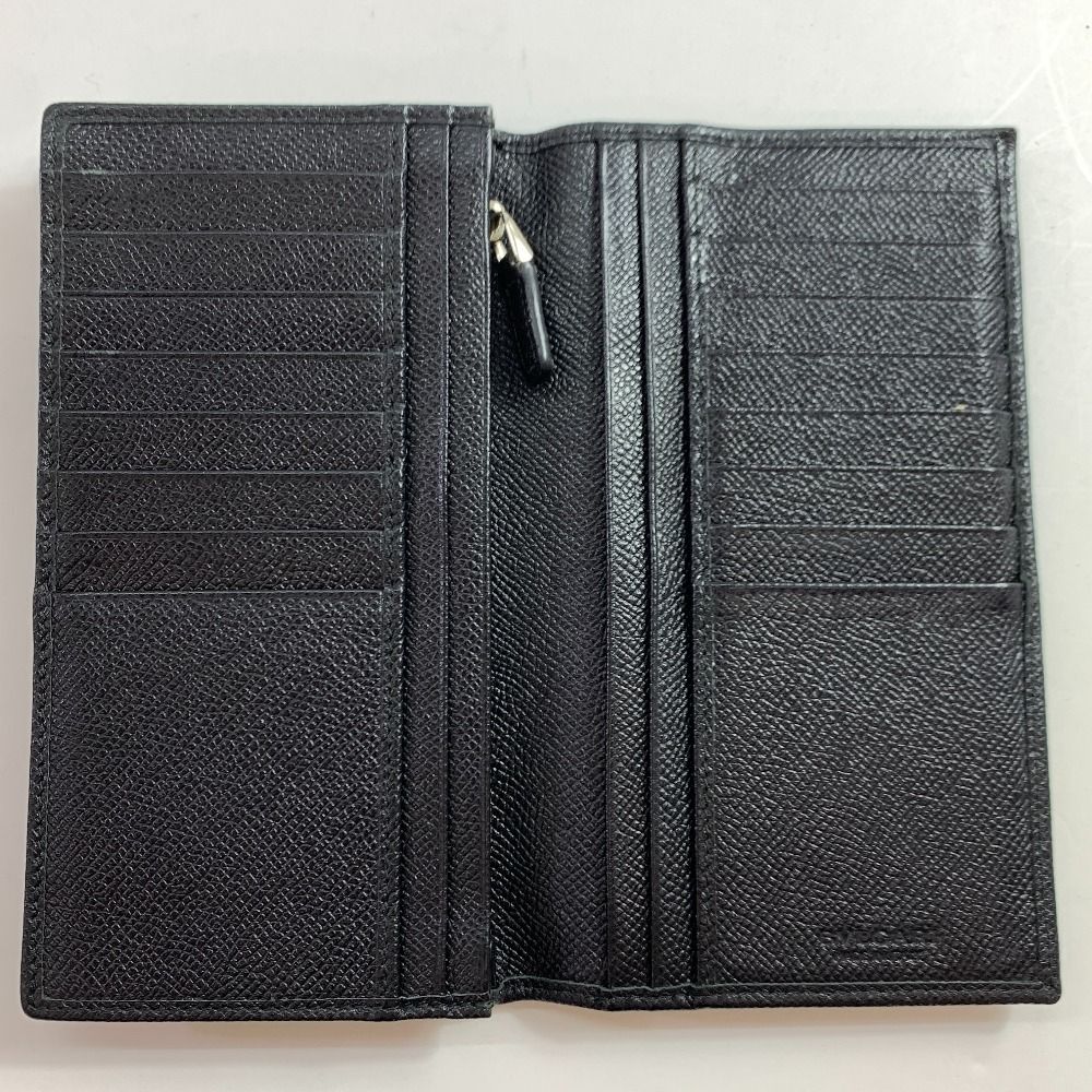 BVLGARI　ブルガリ　長財布　カーフレザー　折財布　ダークブラウン 04w4536▽\u203b中古BVLGARI ブルガリ 長財布 二つ折り メンズ 283810