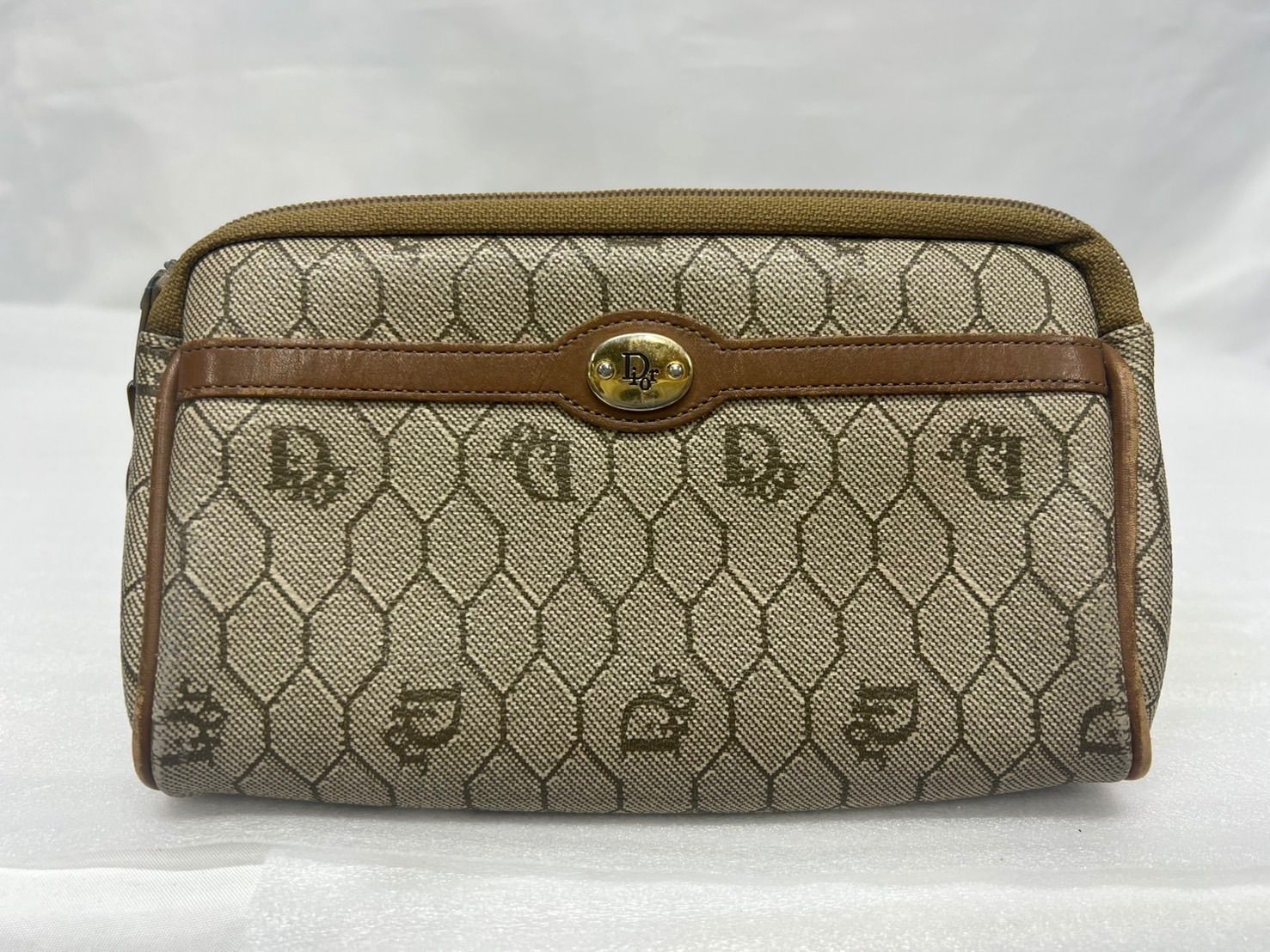 美品　Christian Dior　クリスチャンディオール　ハニカムポーチ 中古・古着通販】Christian Dior (クリスチャン ディオール