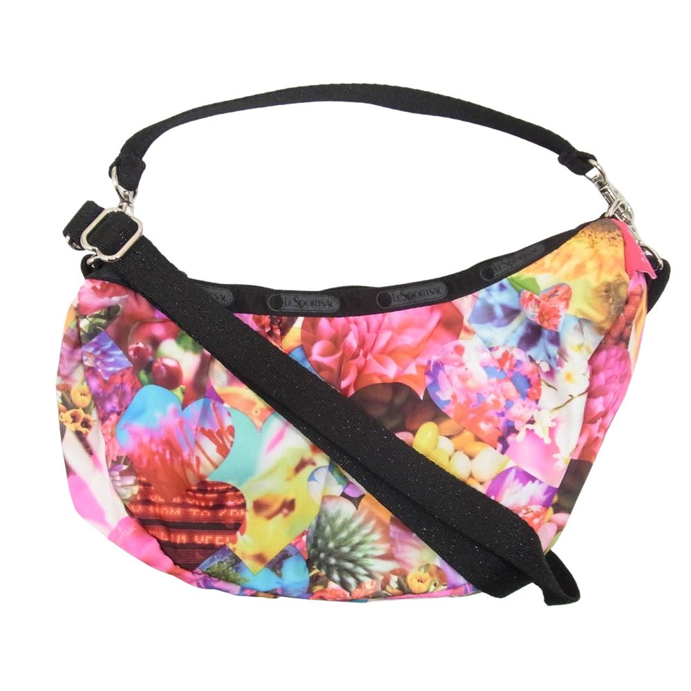 LeSportsac レスポートサック × 蜷川実花 2WAY ショルダー バッグ ハンド バッグ ピンク系【中古】