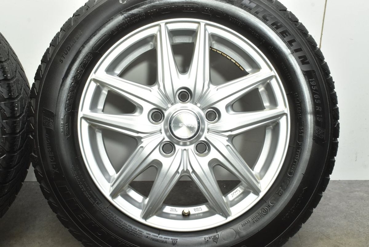 良好品】エコフォルム 15in 6J+45 PCD114.3 ミシュラン X-ICE SNOW 195 