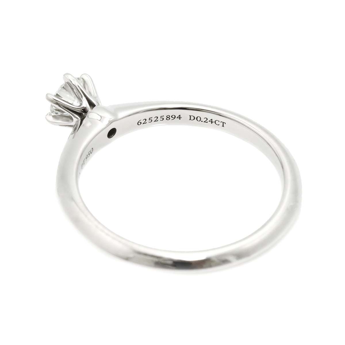 ティファニー TIFFANY&CO. ソリティア 11.5号 リング ダイヤ 0.24ct Pt  