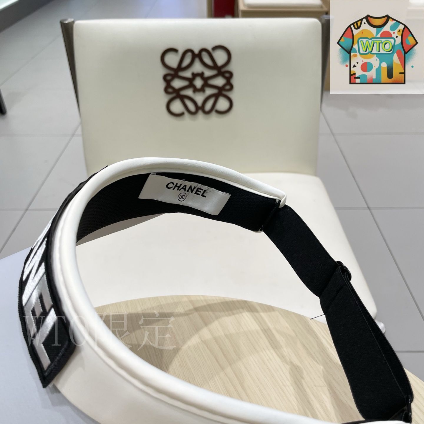 CHANEL サンバイザー CCマーク シャネル（CHANEL）サンバイザー ロゴレター サンバイザー03-3