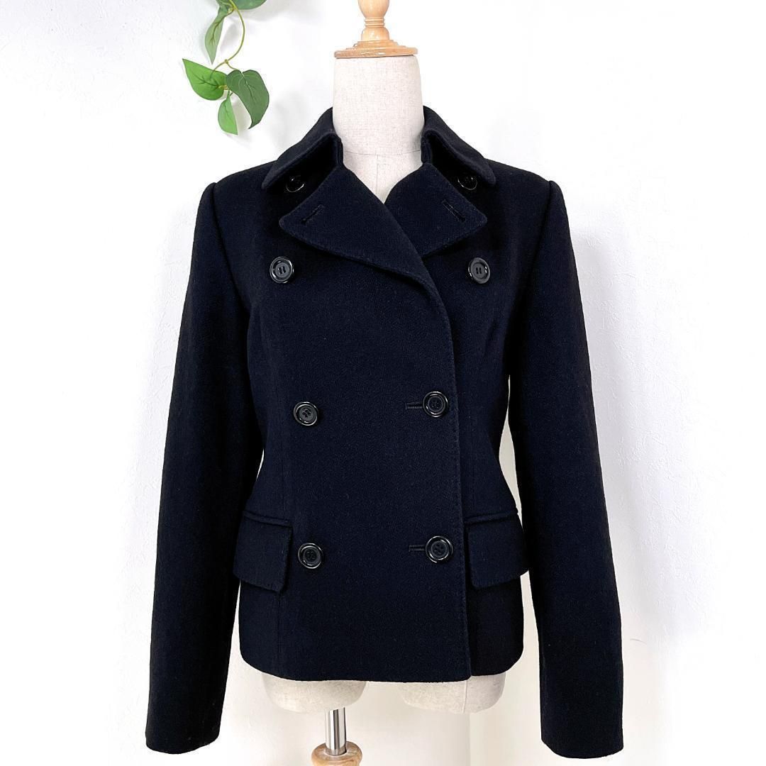 ✨極美品✨ SCAPA ウールアンゴラ Pコート ショートコート 38 ブラック 