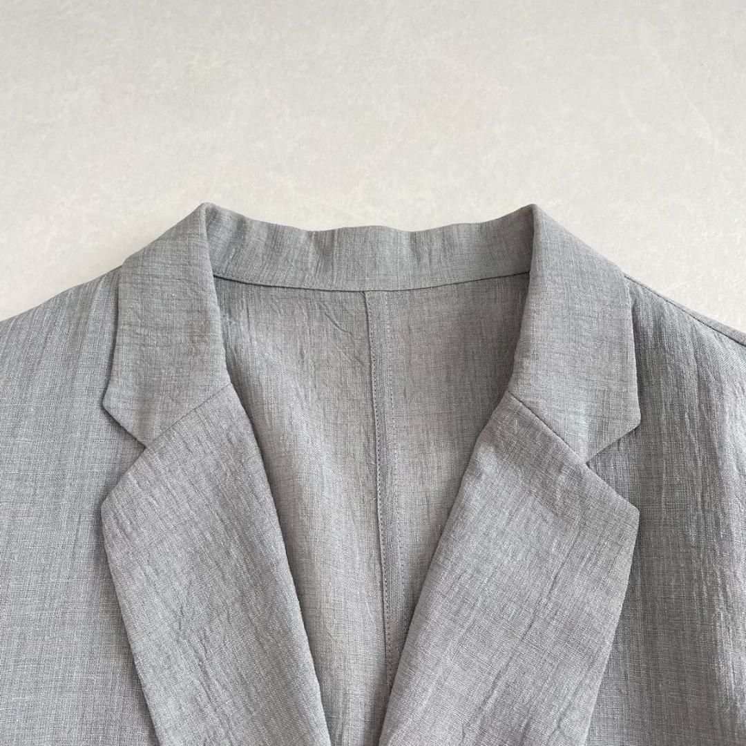 美品 SHENERY シアーダブルジャケット グレー Fサイズ - メルカリ