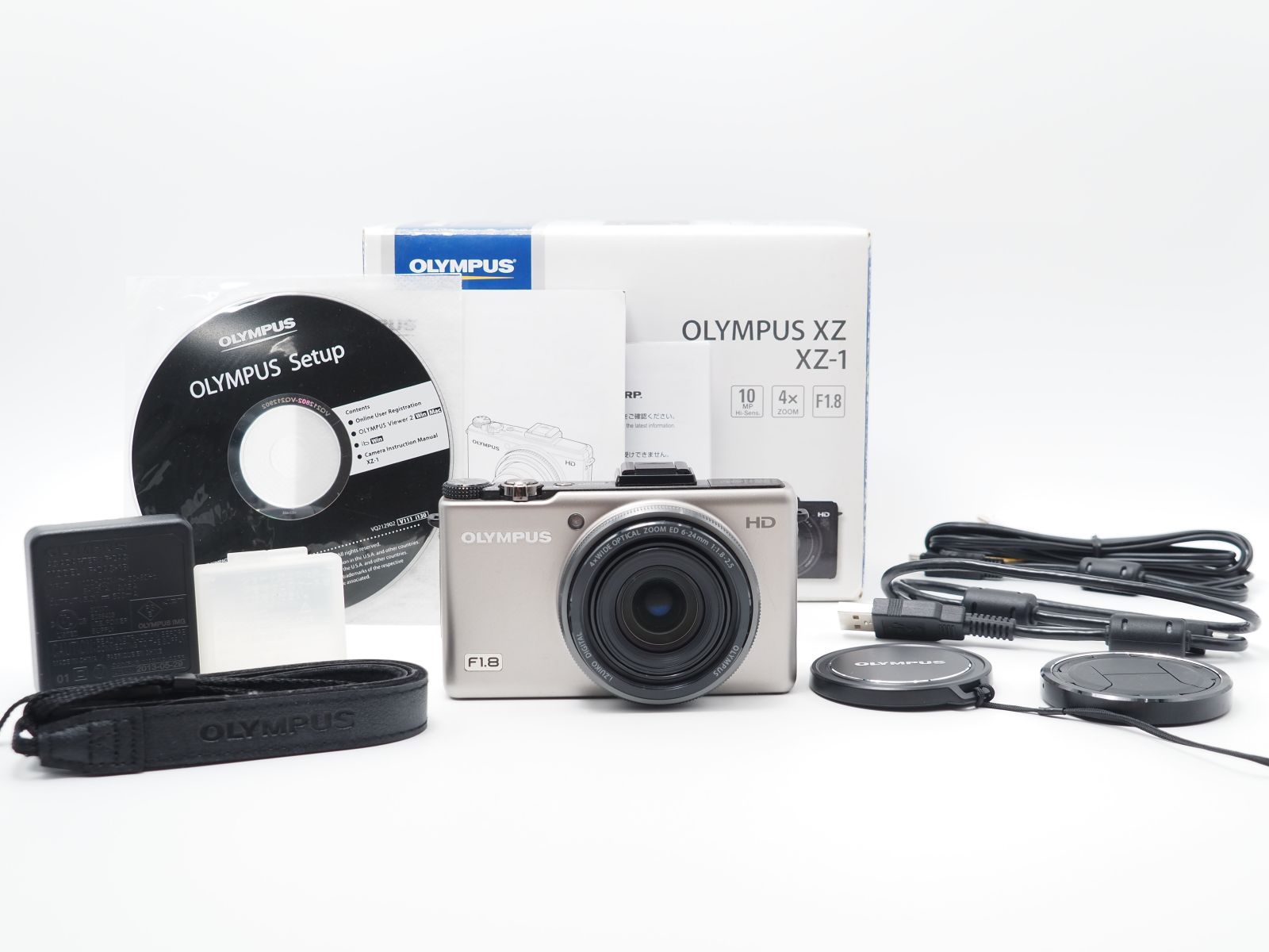 100979☆ほぼ新☆OLYMPUS デジタルカメラ XZ-1 シルバー プレミアム 