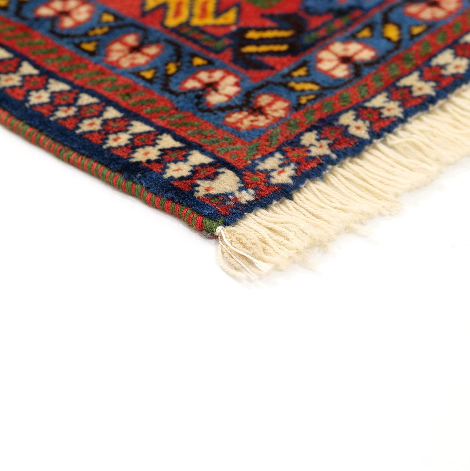 ヤラメ 1950年代 1290×810mm セミアンティーク 三連ダイヤモンド トライバル 手織り アンティークペルシャ ヴィンテージラグ専門店 carpet MARWIL-DEMENAGEMENTS_CH