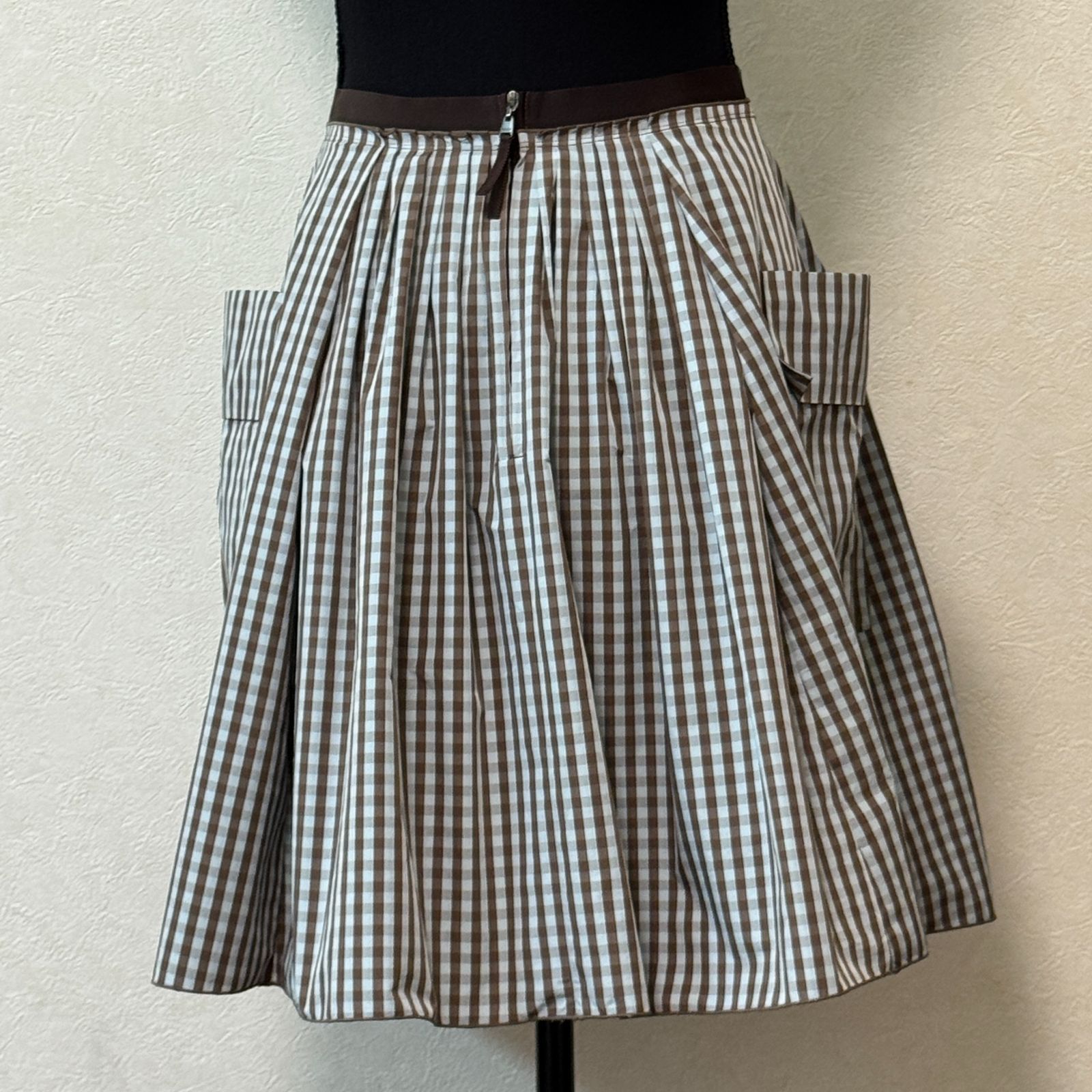 新品未使用 FOXEY NEW YORK レイニースカート ミルクティー 38 楽天