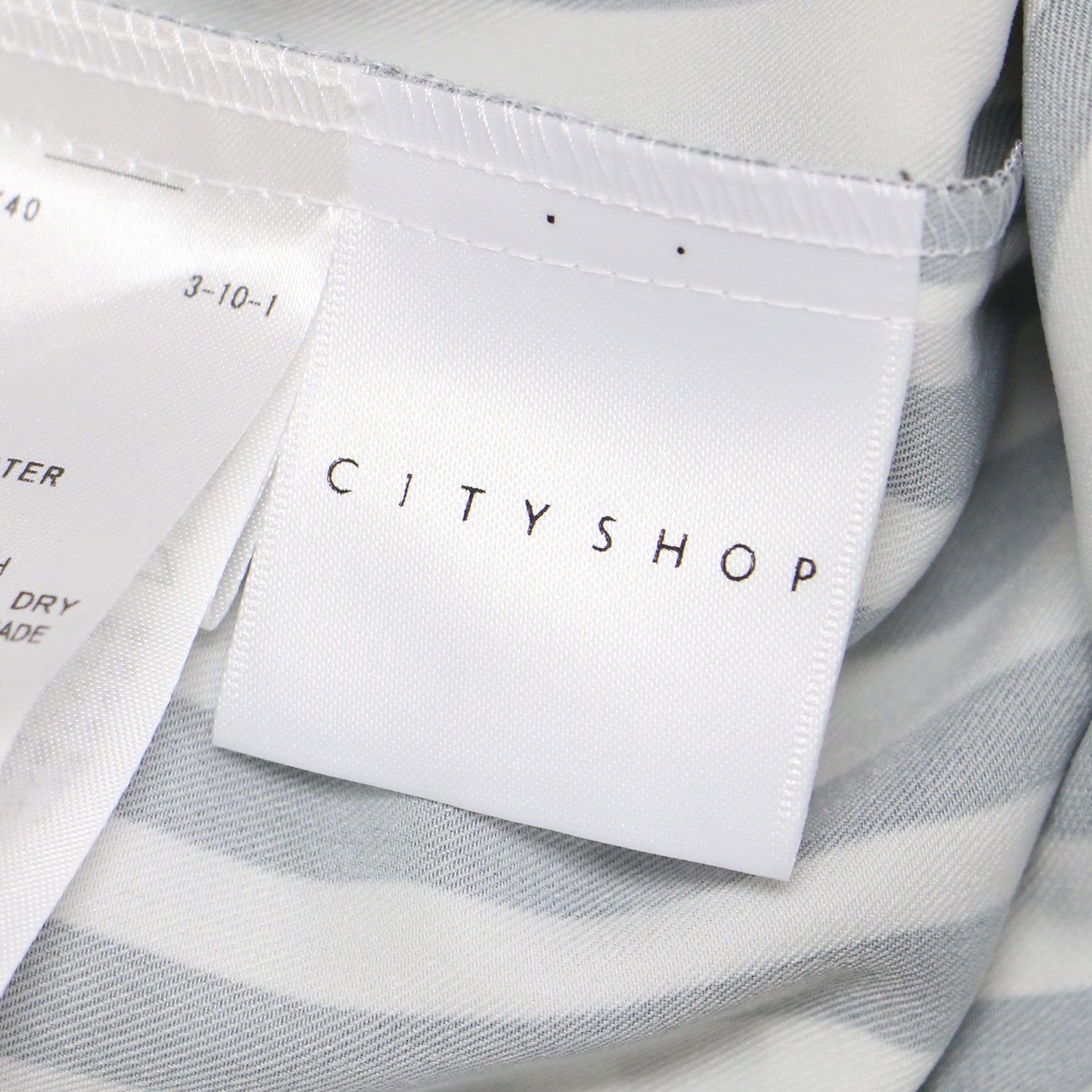 美品】CITYSHOP シティショップ シャツ ブラック ホワイト 黒白 サイズ  