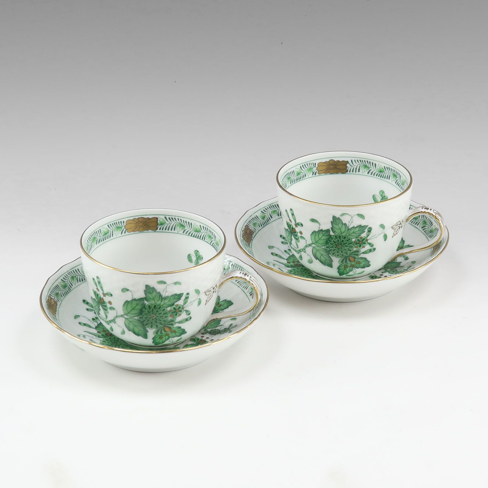 HEREND】ヘレンド インドの華 カップ＆ソーサー×2 1728/FV _ 食器