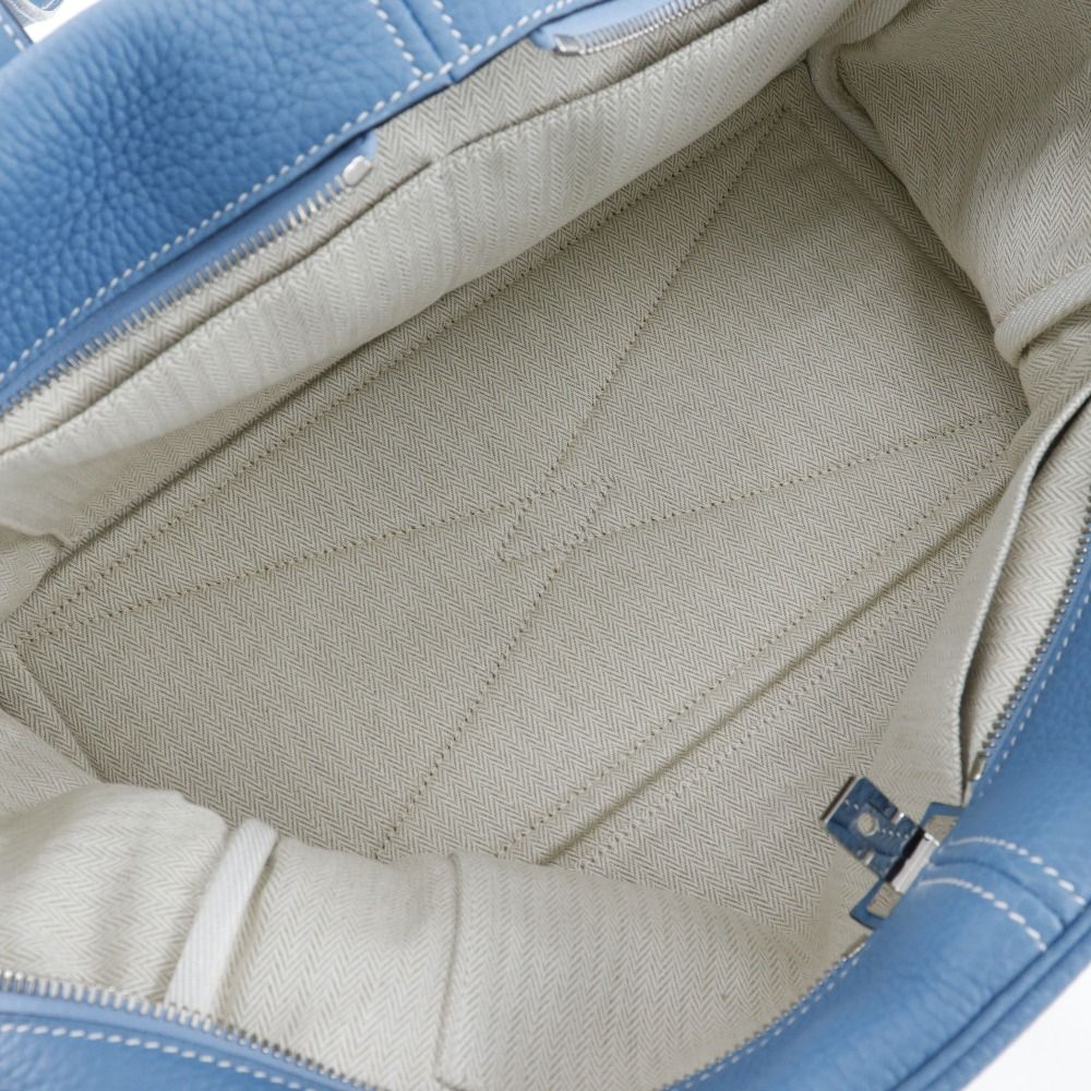 エルメス HERMES ショルダーバッグ ヴィクトリア ブルージーン HERMES】エルメス ヴィクトリア35 トリヨンクレマンス ブルージーン