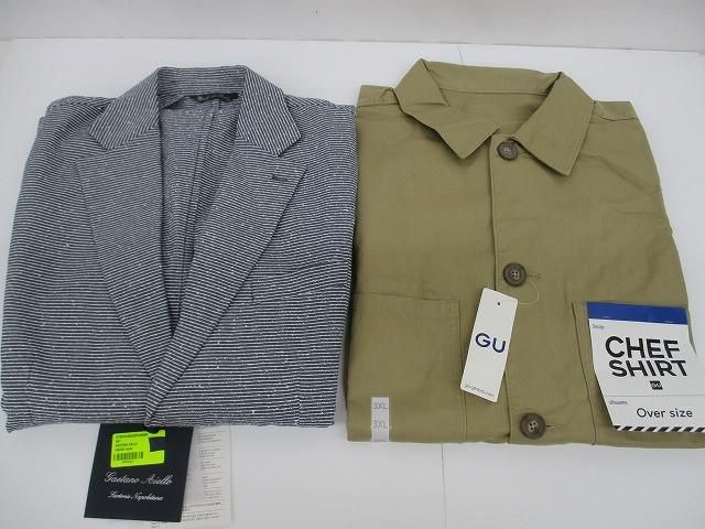 ガエタノ アイエロ GAETANO AIELLO ジャケット|GU シェフシャツ 2点 56 3XL メンズ