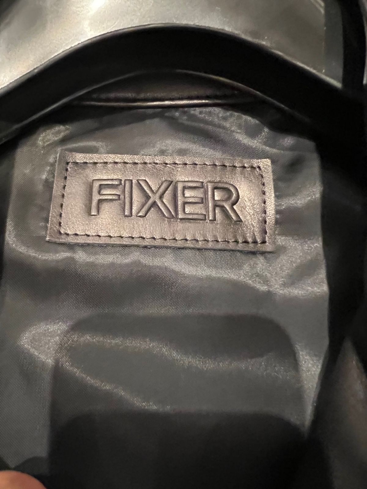 FIXER F2 シングルライダース カウレザー ブラック フィクサー 46 