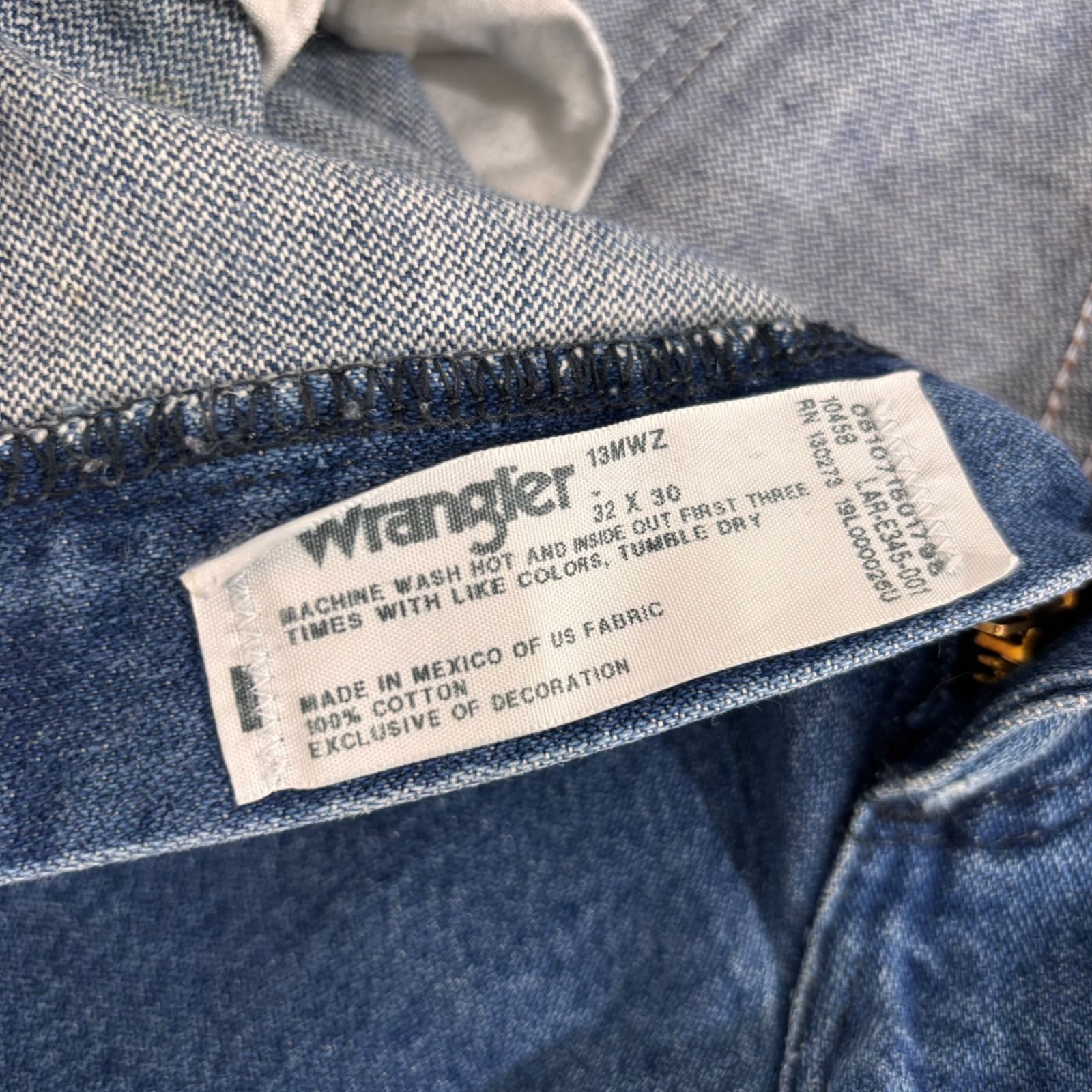 90s-00s Wrangler 13MWZ Indigo Denim Pants 【32×30】 ラングラー 