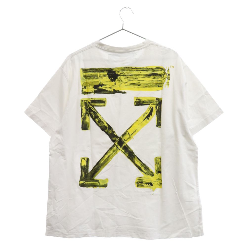 OFF-WHITE (オフホワイト) 19AW Acrylic Arrows S/S Over Tee アクリルアロー オーバーサイズ  プリント半袖Tシャツ ホワイト OMAA038F19185010 - メルカリ