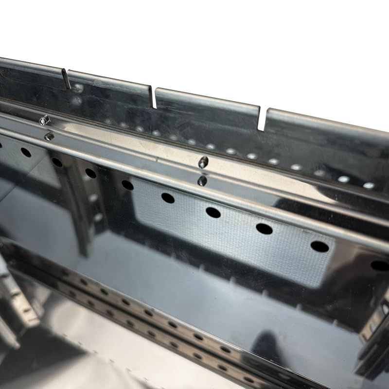 彡Solotour 焚き火台 二次燃焼 五徳 4枚 ステンレス コンパクト 携帯便利 収納バッグ付き 収納サイズ41ｘ23ｘ8 4.5kg 0 OLIVEOS_COM_TR