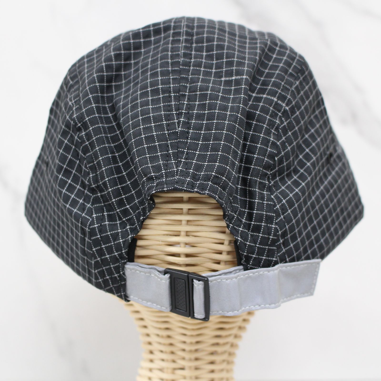 S058)【美品】Supreme 18AW Reflective Ripstop Camp Cap 3M