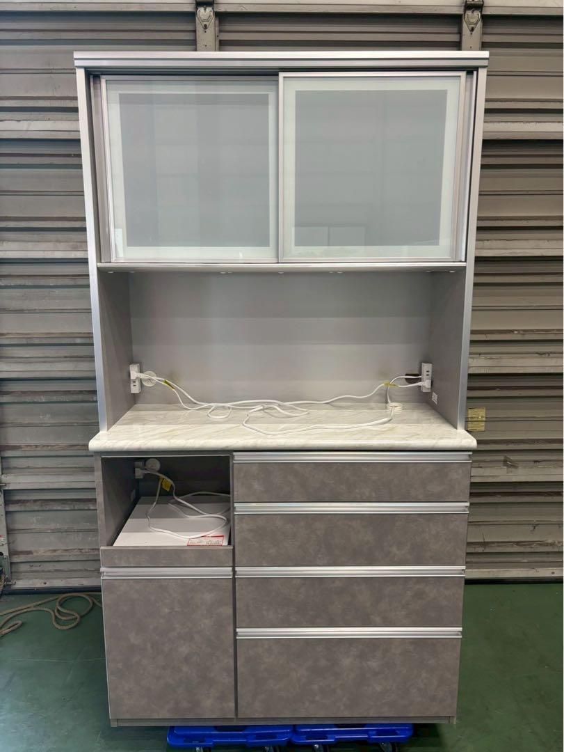 美品】 古賀家具工業 キッチンボード キッチンカウンター 食器棚 人気