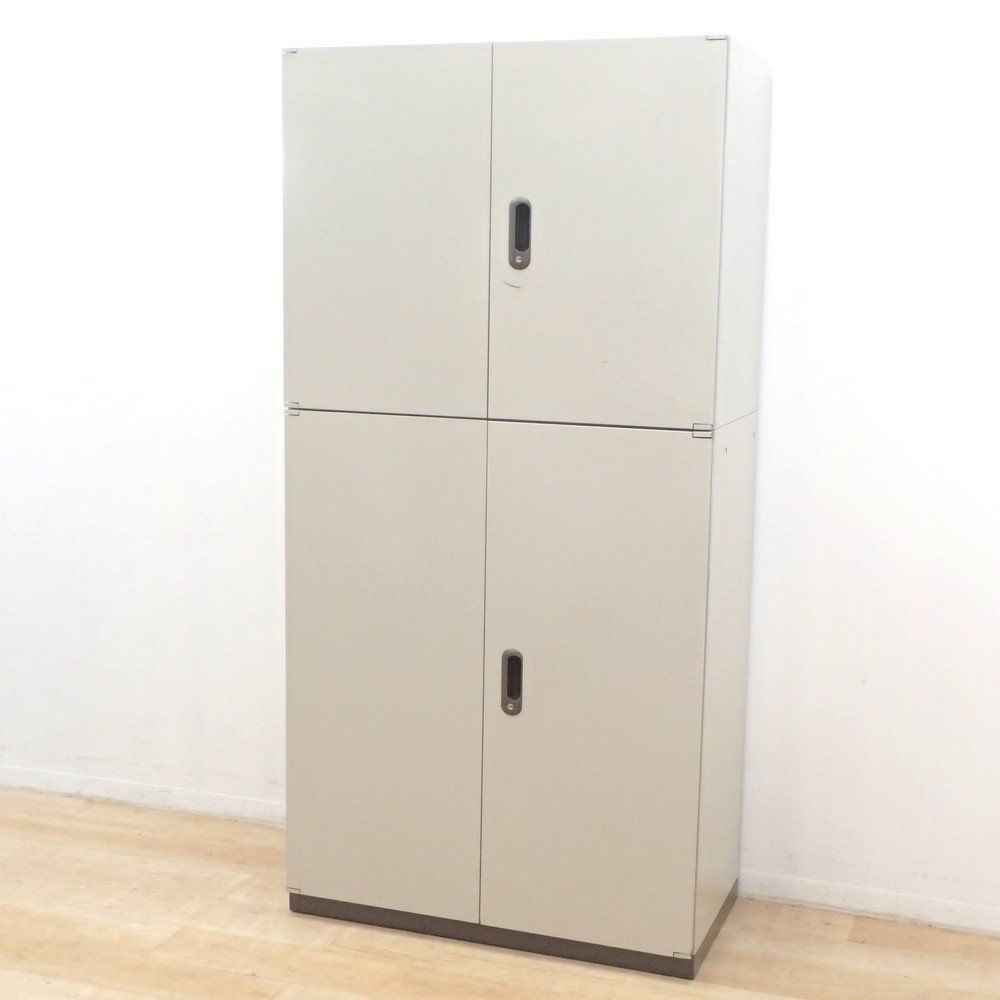 プラス リンクス LINX LX-5 上下書庫 L5-70A|L5-105A 両開き書庫 鍵無 エルグレー ハイキャビネット 収納庫 物置 EG18800 オフィス家具
