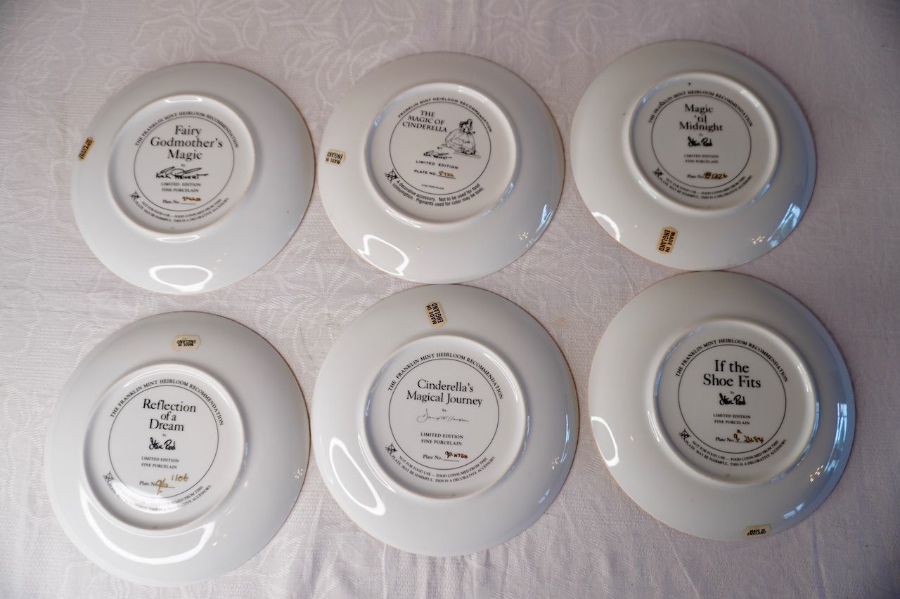 Franklin Mint シンデレラ 絵皿 6枚セット コレクションプレート
