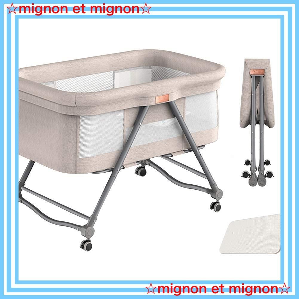 Luddy ベビーベッド ベビーラック ハイローベッド 折りたたみ 組み立て