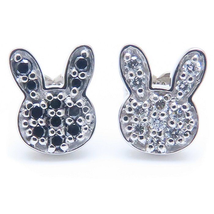 Ponte Vecchio ポンテヴェキオ うさぎモチーフ ピアス ダイヤモンド  