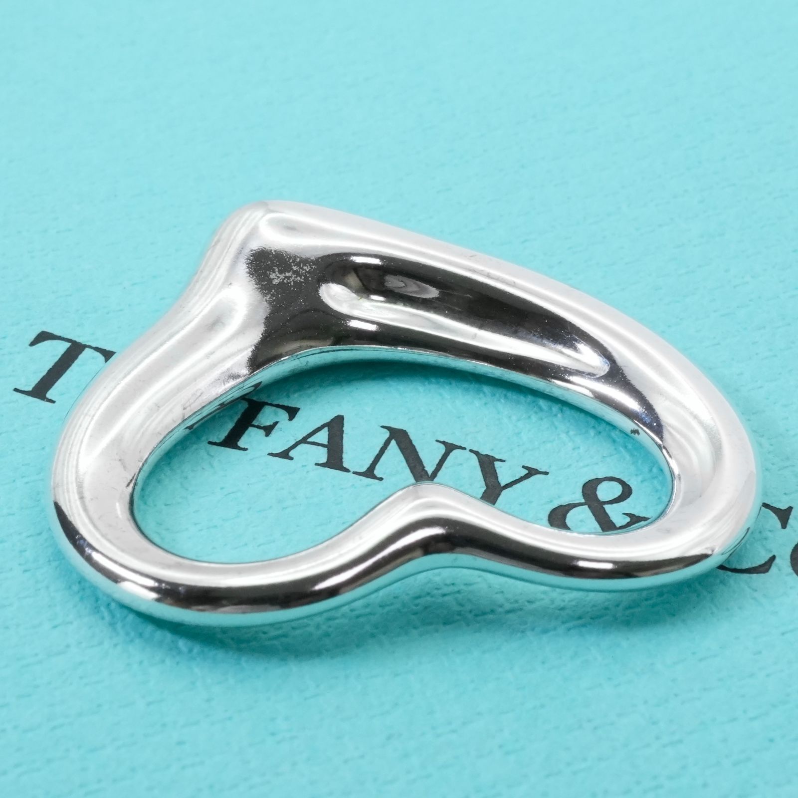 極美品　ティファニー　ネックレス　オープンハート　トップ1cm AG925 TIFFANY&Co. ティファニー Tiffany&Co. オープンハート