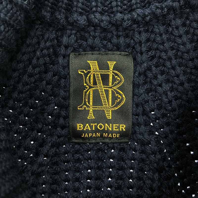 BATONER / バトナー | ウール 5G 片畦 タートルネック ニット | 3