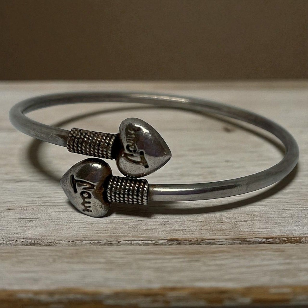 シルバー925  バングル　インディアンジュエリー INDIAN JEWELRY インディアンジュエリー】Navajo Silver×14KGF