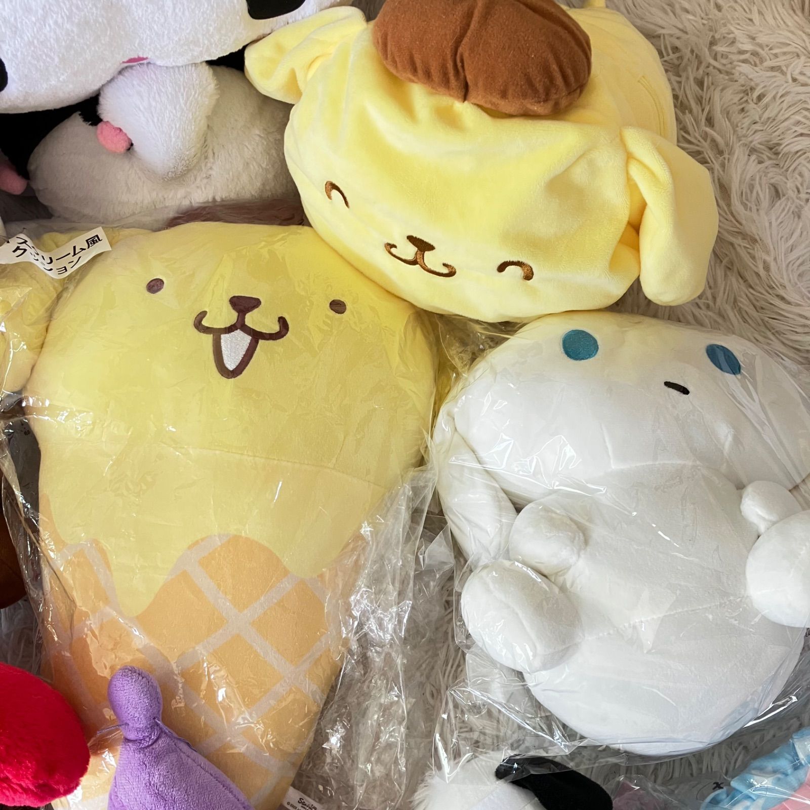 サンリオ大量！ ぬいぐるみ マスコット タグ付き まとめ売り ポムポムプリンほか サンリオ ぬいぐるみ 21点セット 未開封多数 タグあり多数 新品