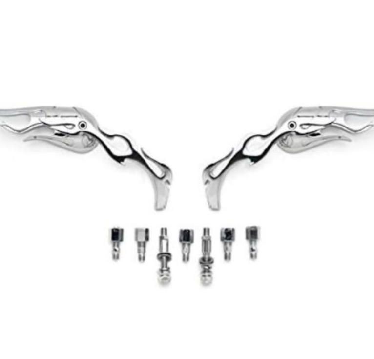 クロームフレイムカスタムリアビューミラーfor クルーザーチョッパーハーレー クロームフレイムカスタムリアビューミラーfor クルーザー