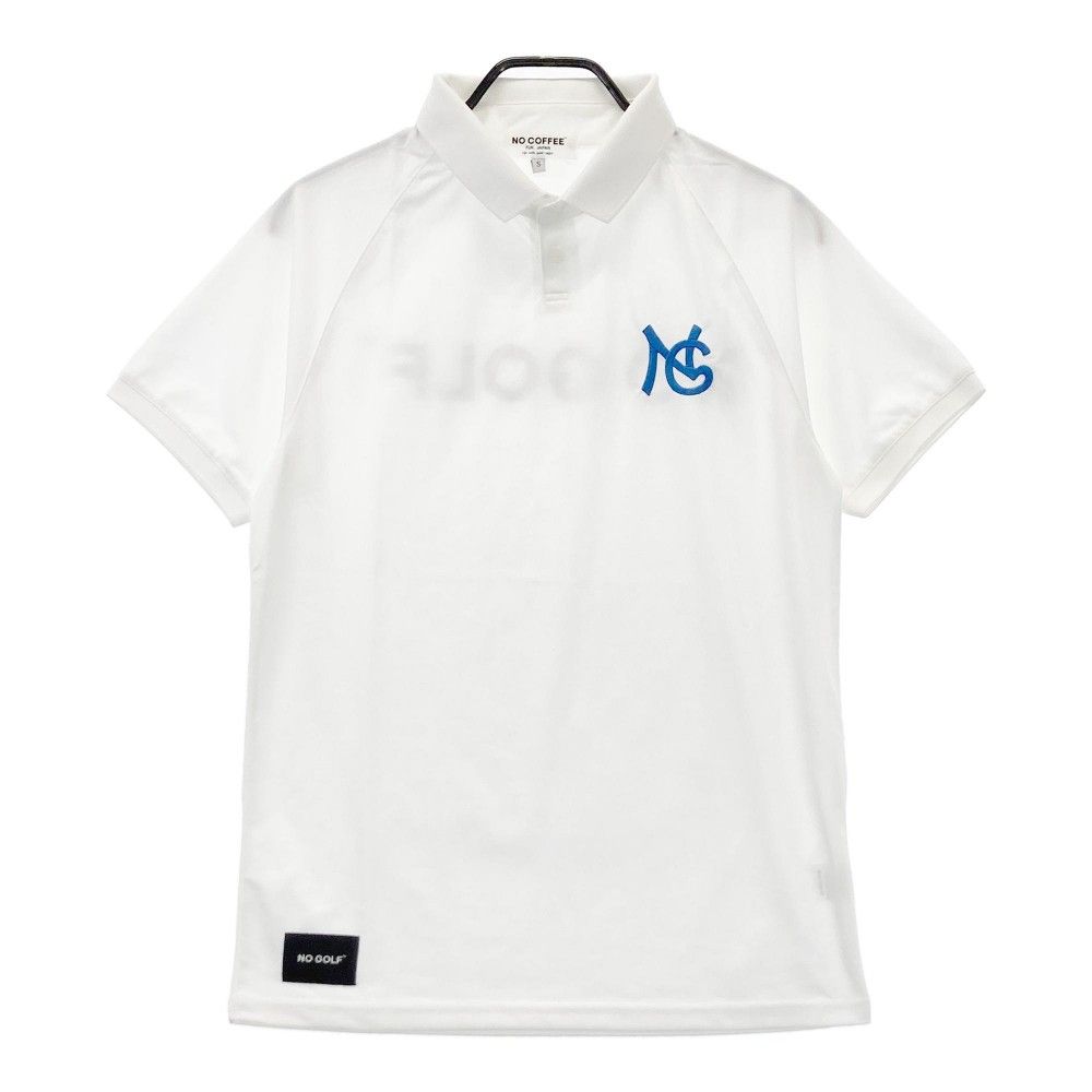 NO COFFEE CLUBHAUS ポロシャツ ホワイト NO COFFEE × CLUBHAUS POLO SHIRT S/S - White | C