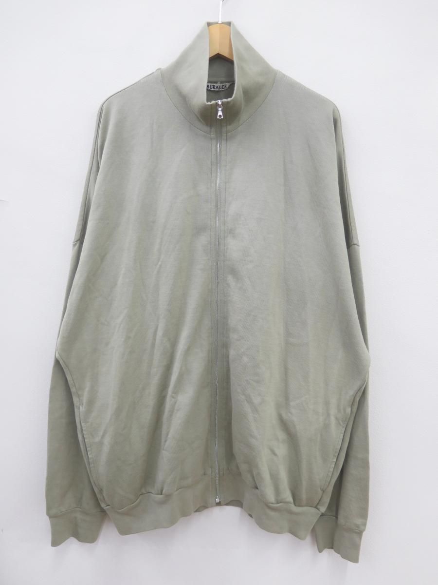 AURALEE オーラリー A25SC02CU 25SS SUPER HIGH GAUGE SWEAT ZIP CARDIGAN ハイネック カーディガン 4