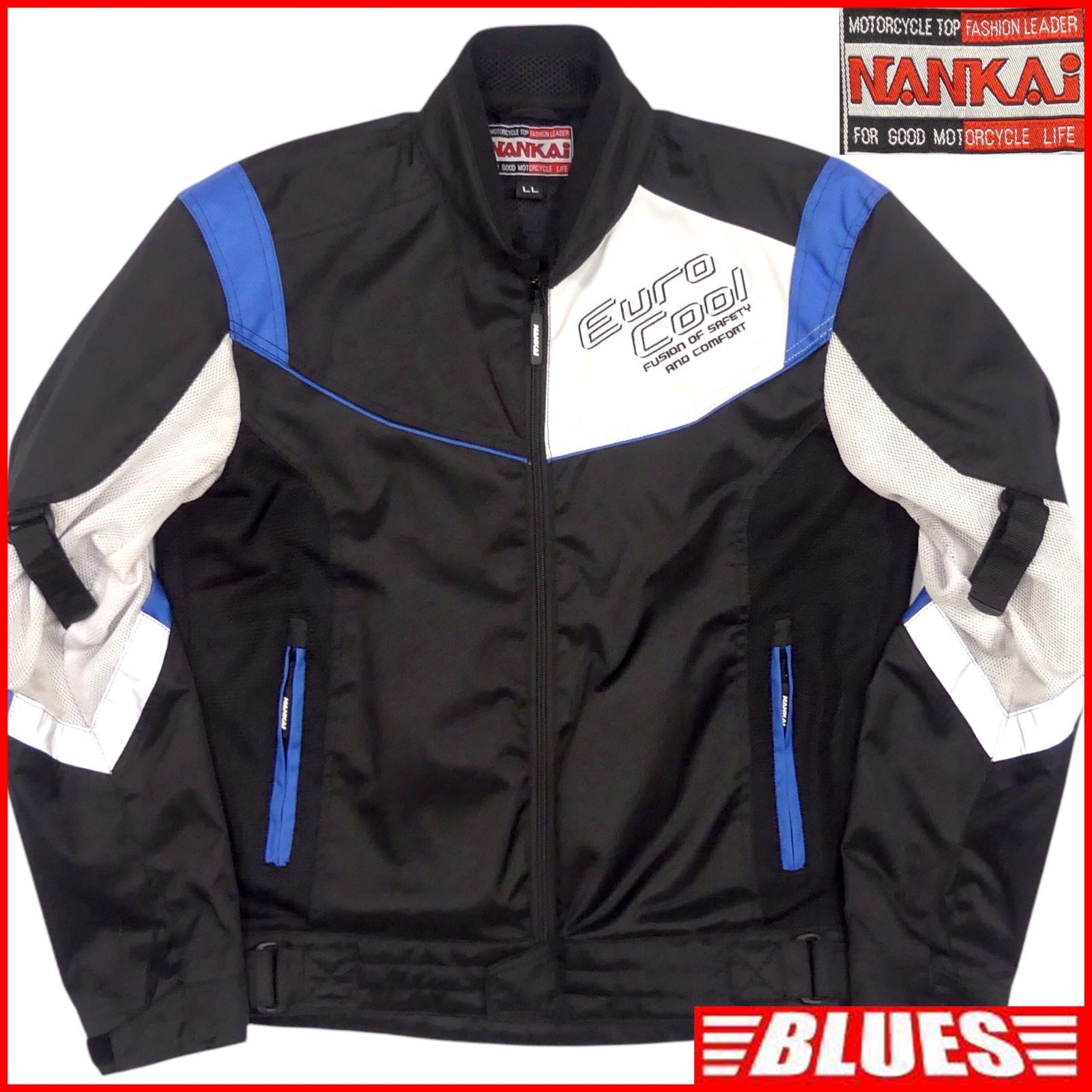 NANKAI ナンカイ 南海部品 レーシングジャケット ライダース XL バイク プロテクター メッシュ_ナイロンライダース_サイズXL一覧←SEULB屋着古← X7480