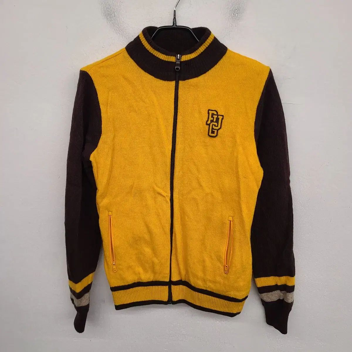 レディース 55 size JDX ゴルフ ウールブレンド 防風 ニット ジップアップ ジャケット