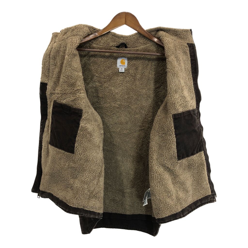 Carhartt カーハート ダック ボアベスト 大きいサイズ ブラウン 