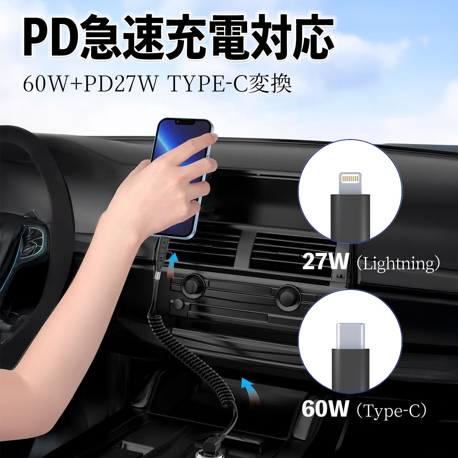 本田 アコードツアラー CW系 2in1 USB-A USB-C ライトニング