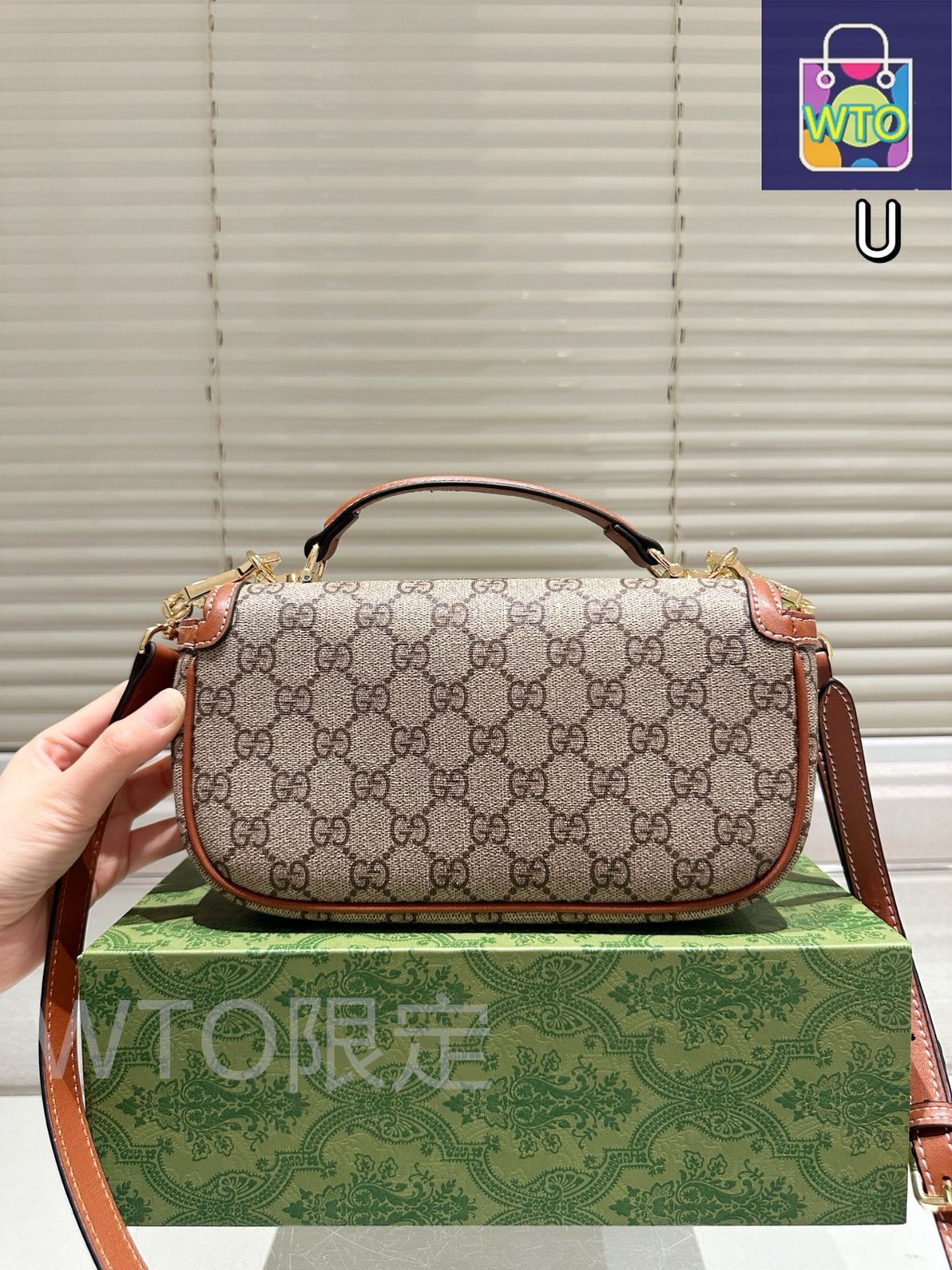 GUCCI 希少 サドルバッグ GUCCI Apple Small Bamboo 2Way Chain Shoulder Hand Bag