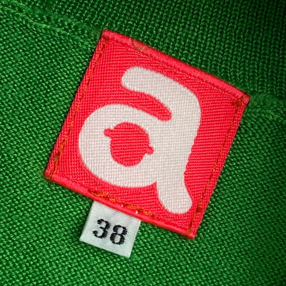 archivio アルチビオ タートルネック 半袖ニットセーター　38 ARCHIVIO アルチビオ タートルネック半袖ニットセーター グリーン系