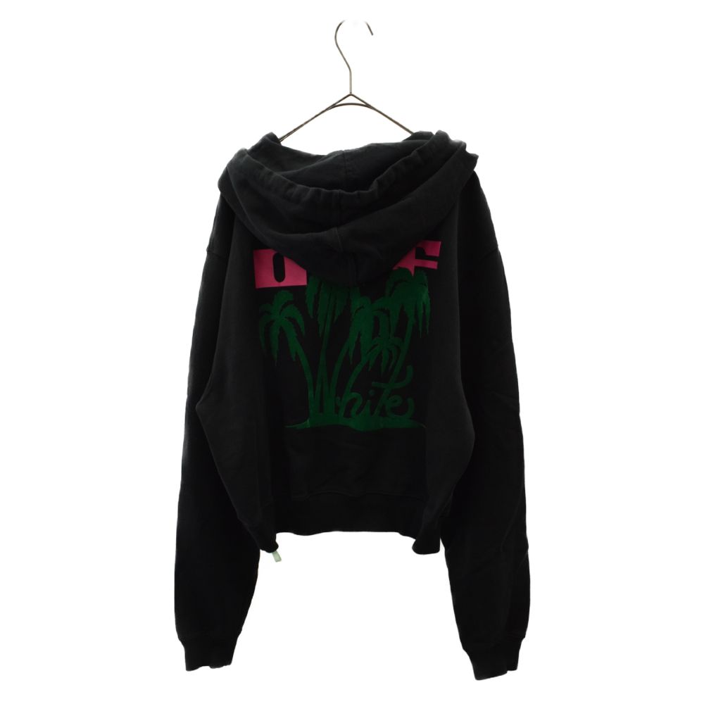 OFF-WHITE (オフホワイト) 19SS Pulm Tree Hoodie OWBB016R19003045 パームツリーバックプリントスウェット プルオーバーパーカー - メルカリ