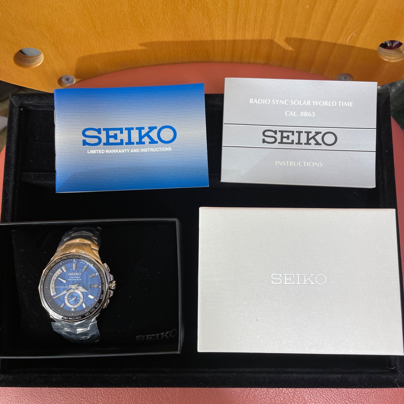 新製品情報も満載 SSG019 Blue 【新品未使用】SEIKO ワールドタイム COUTURA for Seiko SSG019 - -  