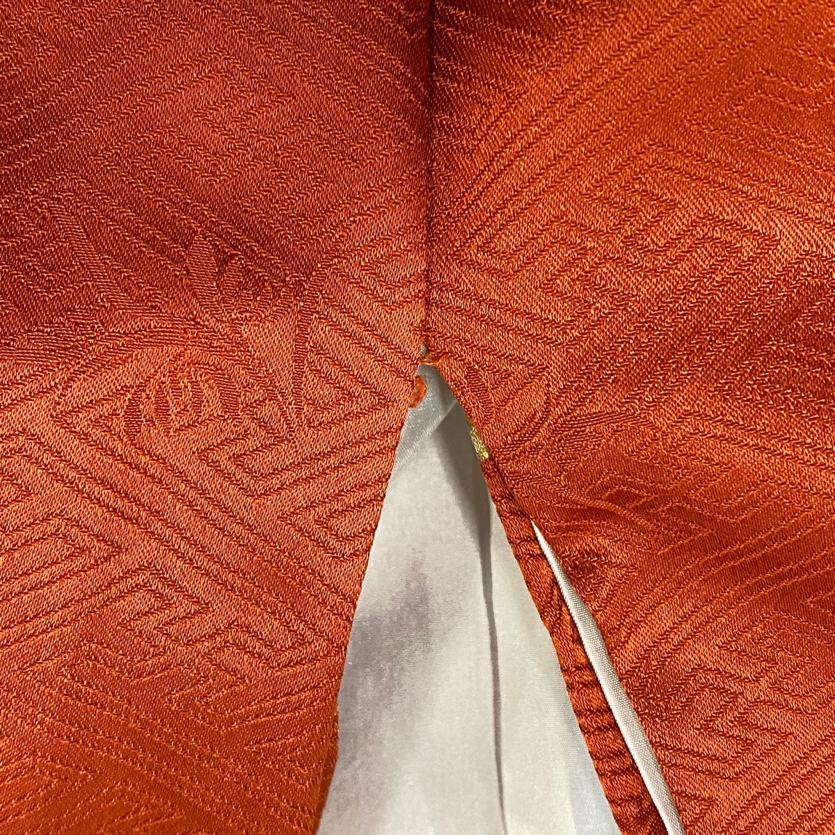 振袖 大きいサイズ 裄71.5㎝ 幅広　クリーム色　正絹 中古 c-68 振袖 大きいサイズ 裄71.5㎝ 幅広 クリーム色 正絹 中古 c-68