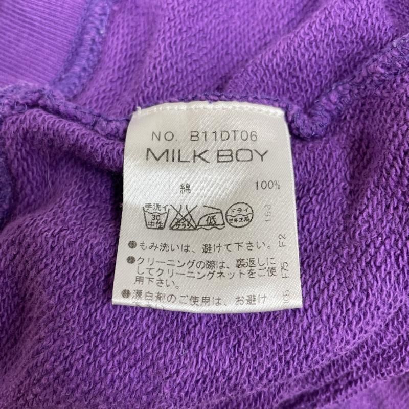 ミルクボーイ 長袖 パーカー スウェット マルチカラー ロゴ プリント クラウン ファイヤークラッカー 表記無し 10137511 10137511 MILKBOY ミルクボーイ パーカー 長袖 長袖 パーカー スウェット