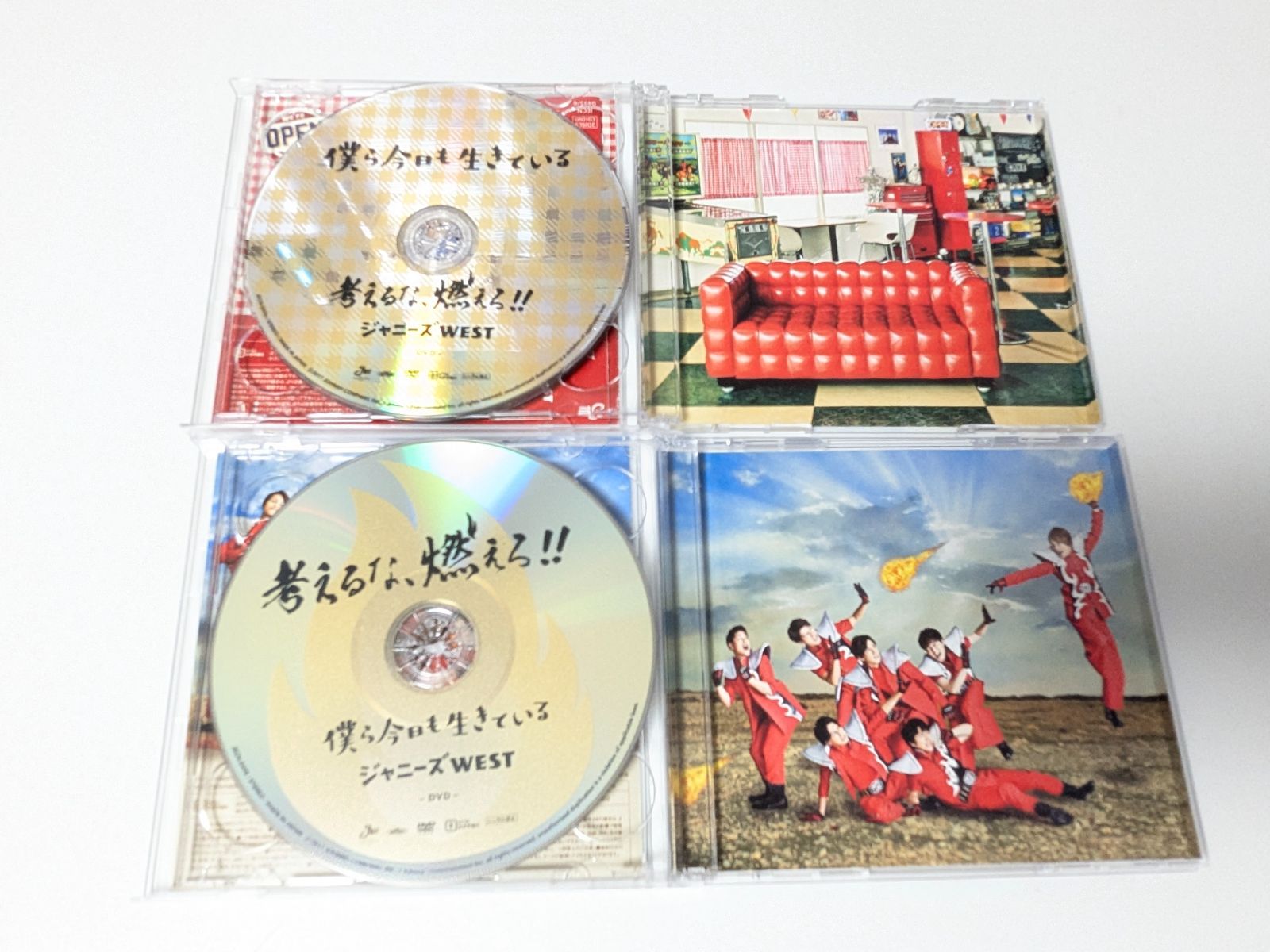 WEST. 僕ら今日も生きている/考えるな、燃えろ！！ 初回盤A/初回